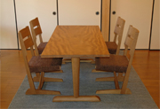 納品例　A様　ダイニング5点セット 飛騨産業「木かげ」