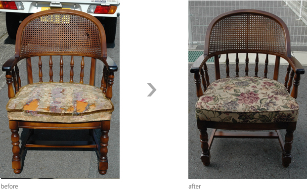 ダイニングチェア　リフォーム