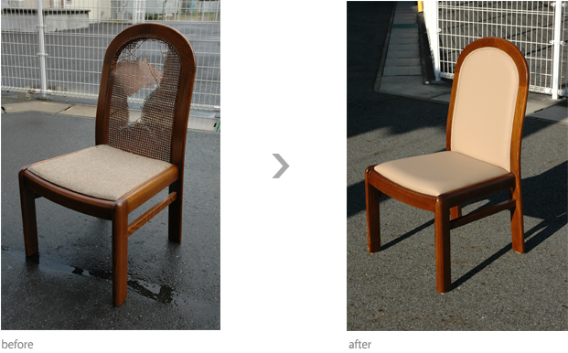 ダイニングチェア　リフォーム
