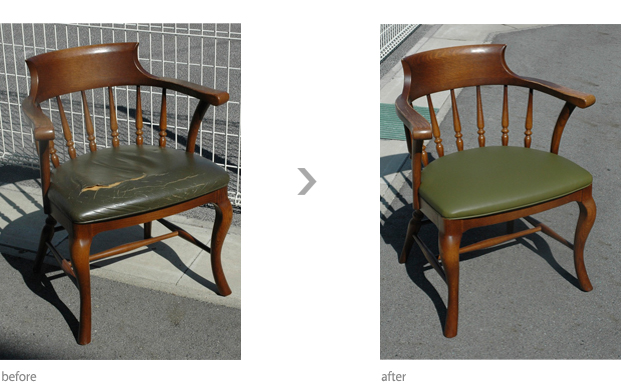 ダイニングチェア　リフォーム