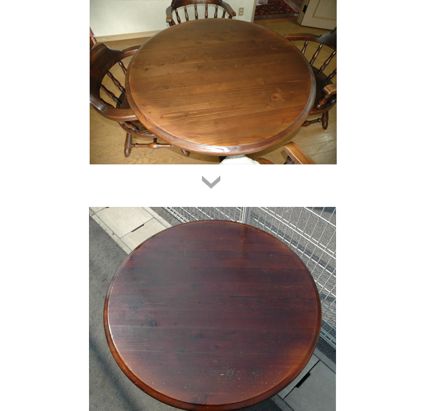 ダイニングテーブル　リフォーム