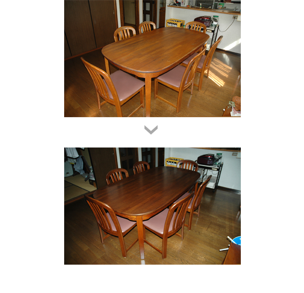 ダイニングテーブル　リフォーム