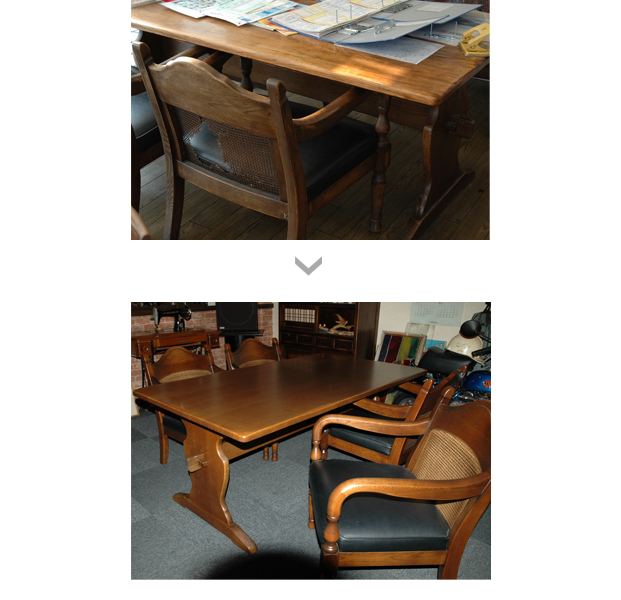 ダイニングテーブル　リフォーム