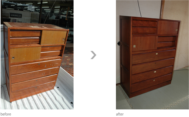 年代家具　リフォーム