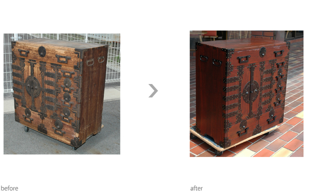 年代家具　リフォーム