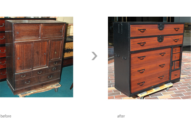 年代家具　リフォーム