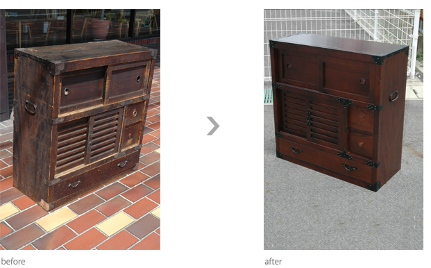 年代家具　リフォーム