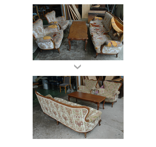 ソファ　リフォーム